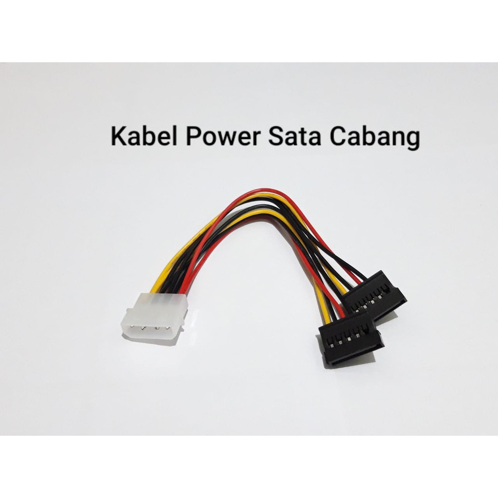 Kabel Power IDE / Molex to SATA Cabang