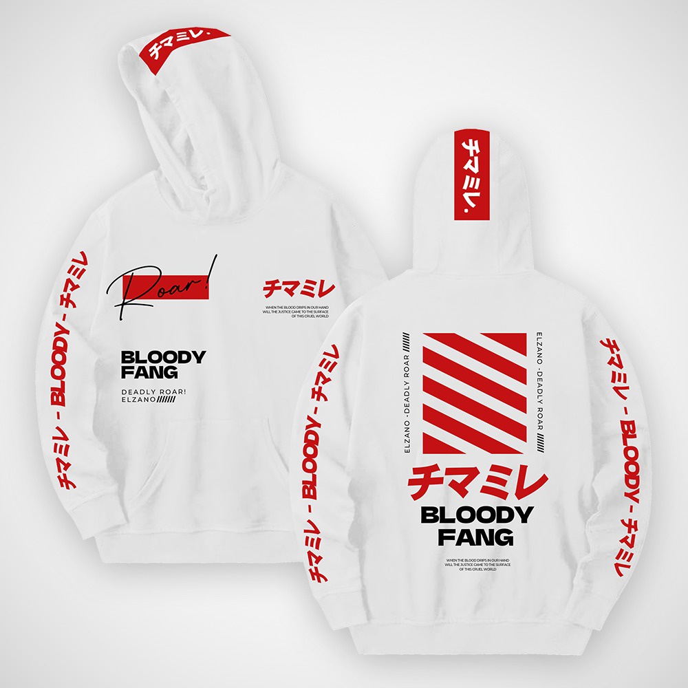 MVP - Bloody Fang Hoodie - Hoodie Distro Kekinian