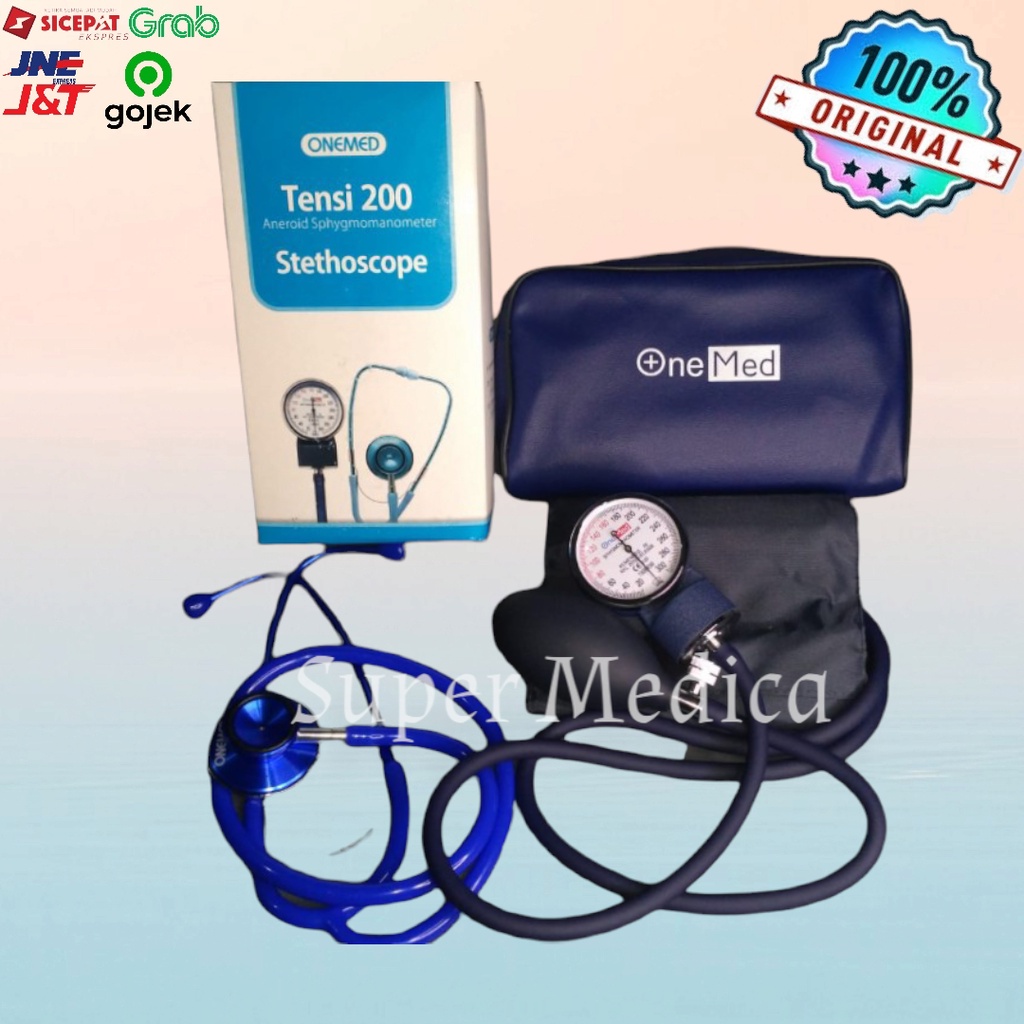 paket tensi + stetoskop onemed murah original