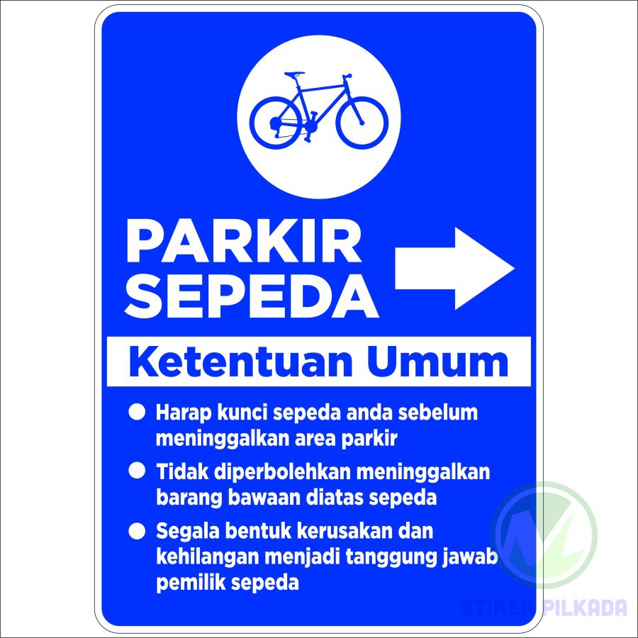 

STIKER VYNIL PARKIR SEPEDA 70X50CM