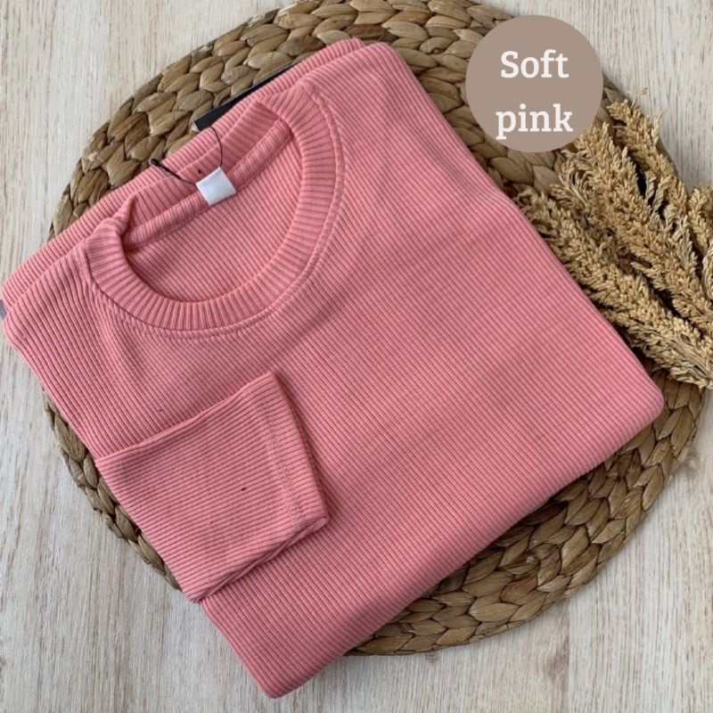 kaos rib super / kaos rib tebal/ kaos wanita murah