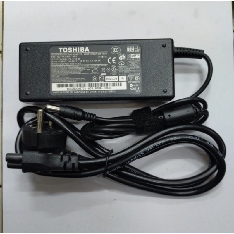 Adaptor Charger Laptop Toshiba 15V 5A Dynabook B550 B551 Portege M400 M700 M750 S750 M105 M15 M30