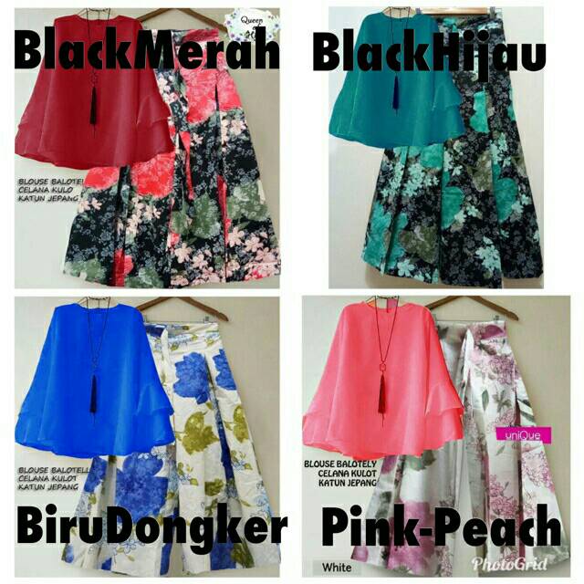 Setelan kulot dewasa