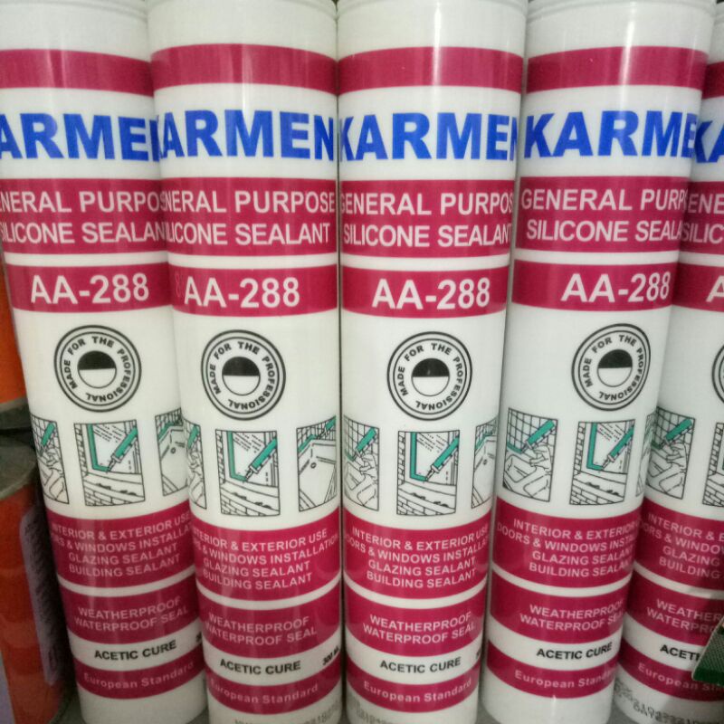 

Lem Sealent Silicone Sealant Kaca Clear Black White