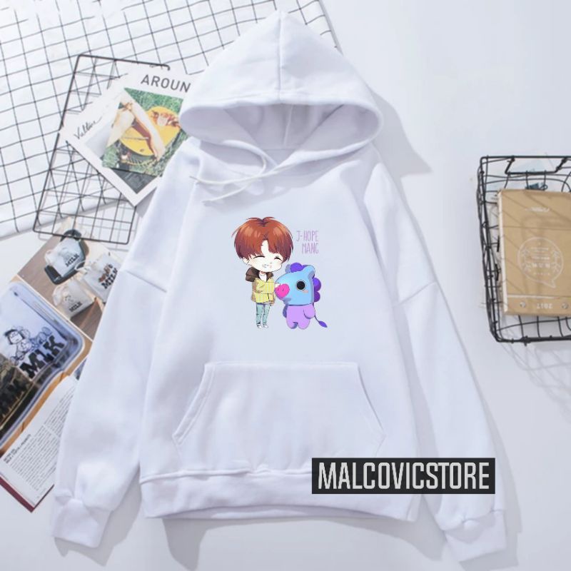 Hoodie Anak Bt21/Sweater Anak Bt22/Jaket Anak Bt21/Sweater Hoodie Anak Bt21 J-Hope Dan Mang