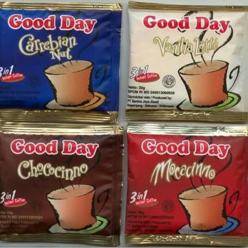 

Kopi Good Day All Varian 1 Renceng Isi 10pcs
