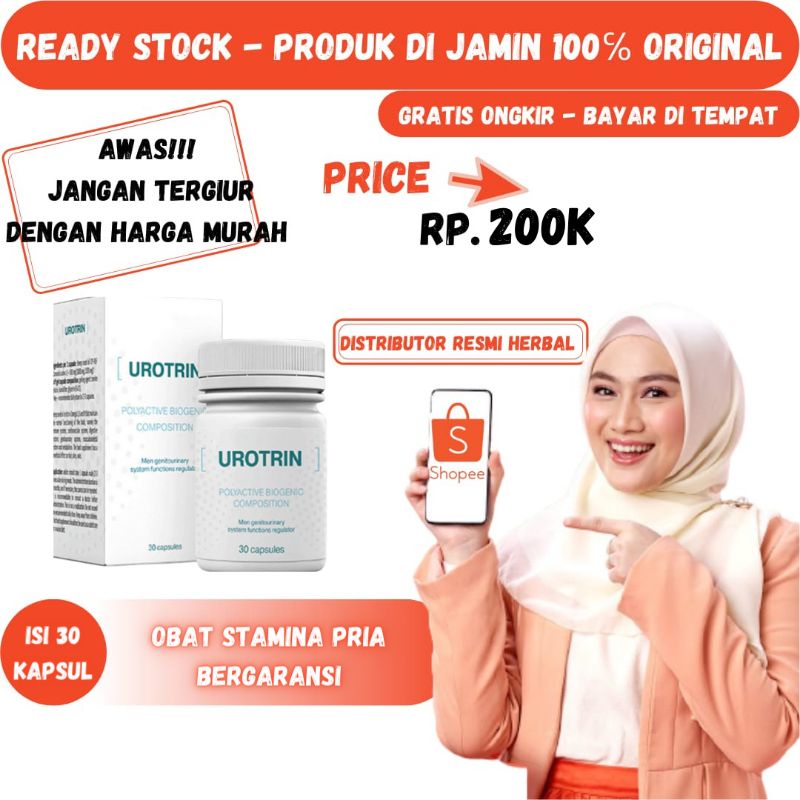 UROTRIN asli obat stamina pria bergaransi original bpom