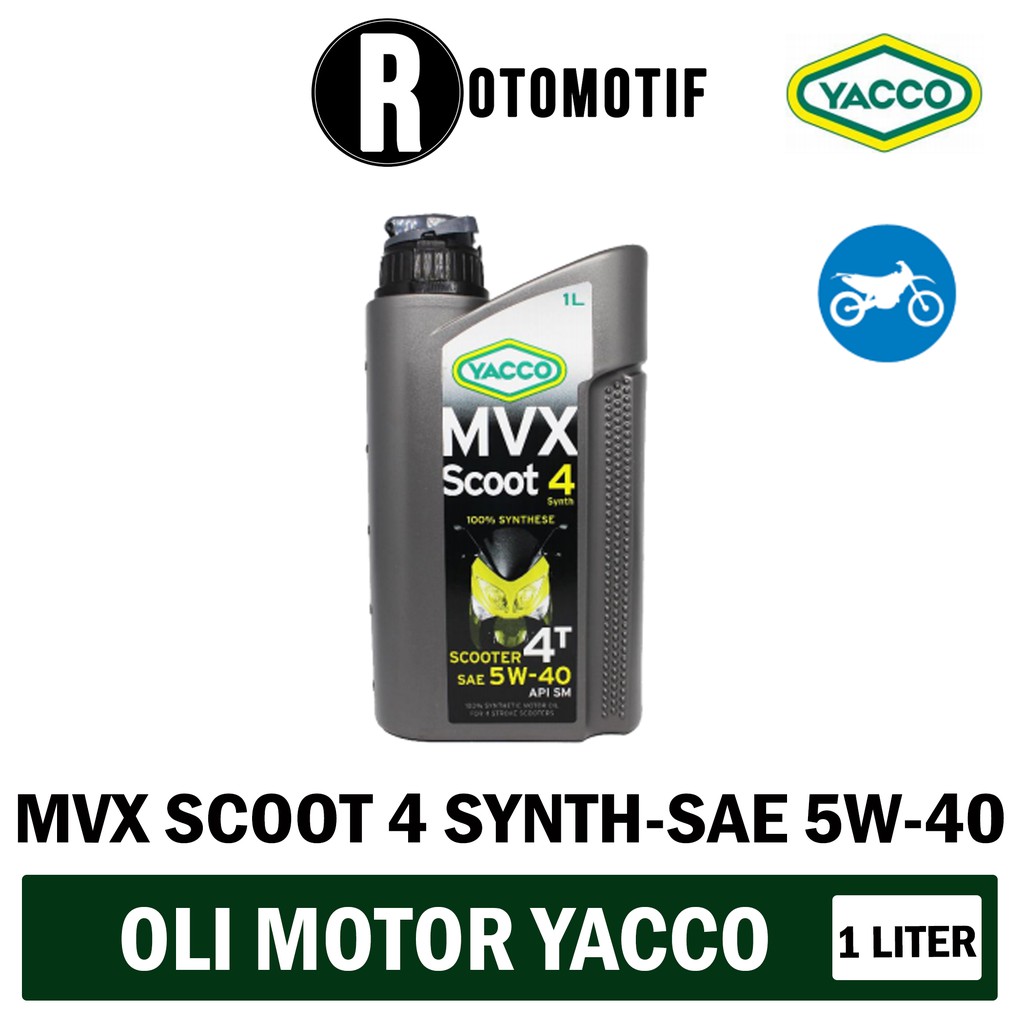 Oli Motor Matic Yacco MVX Scoot 4 Synth - SAE 5W-40