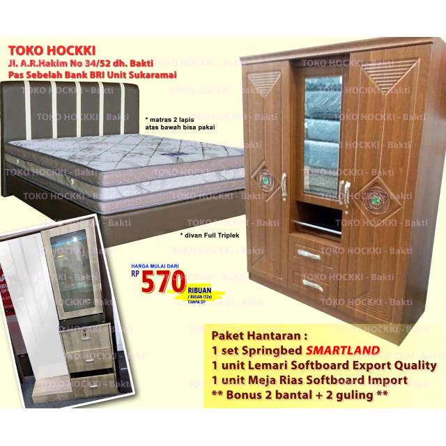 Paket Hantaran Lemari Meja Rias bahan Import