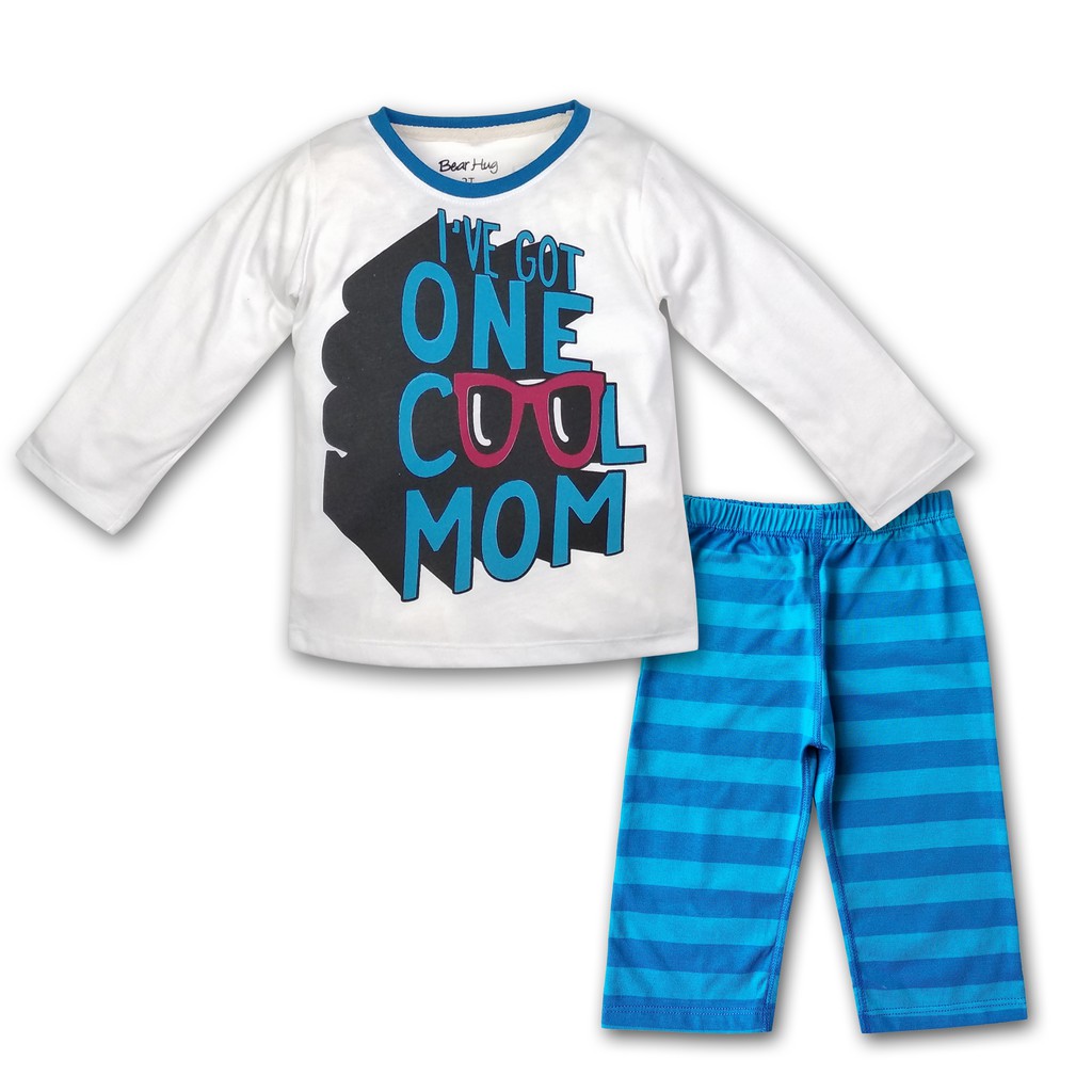 Bearhug Piyama 2-4 Tahun Anak Laki-Laki XPF1/XPG6 Celana Salur Mix Color 2-4T-4
