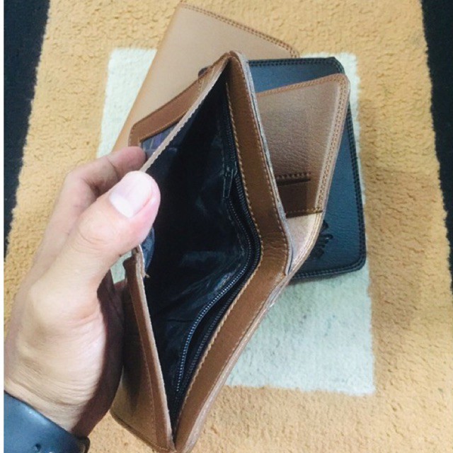 dompet pria lipat buku ukuran tanggung 3/4 bahan kulit sintetis lokal colombo #dompet #dompetpria