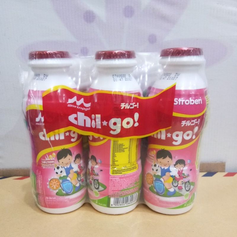 CHIL GO CAIR MELON, STRAWBERRY, VANILA, COKLAT 130ML