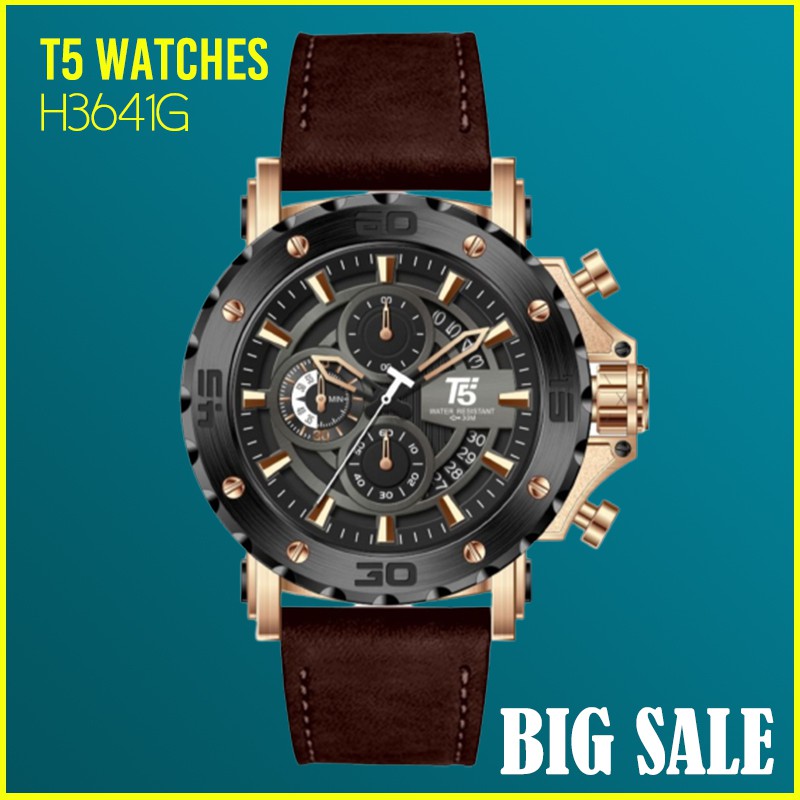 Jam Tangan T5 H3641G Original Chronograph
