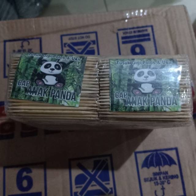 Tusuk Gigi Cap Anak Panda Tusuk Kue Tusuk Bambu Shopee Indonesia