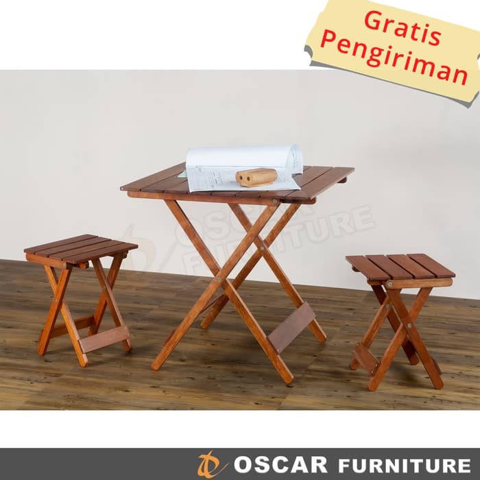 Oscar Furniture  Dining Set Tivoli  1 Meja Makan & 4 Kursi Lipat