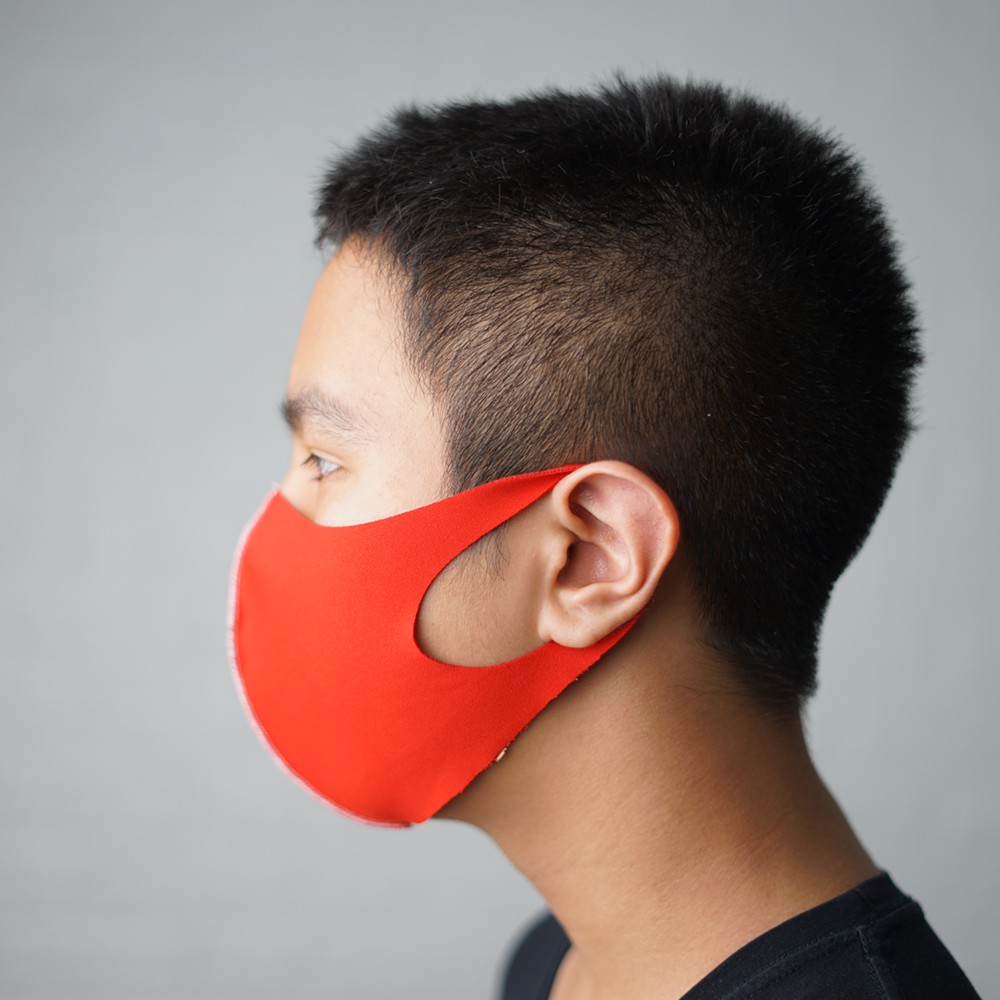 Masker Kain Bahan Scuba tebal Anti Debu - XSHOP Masker Merah Putih Garuda