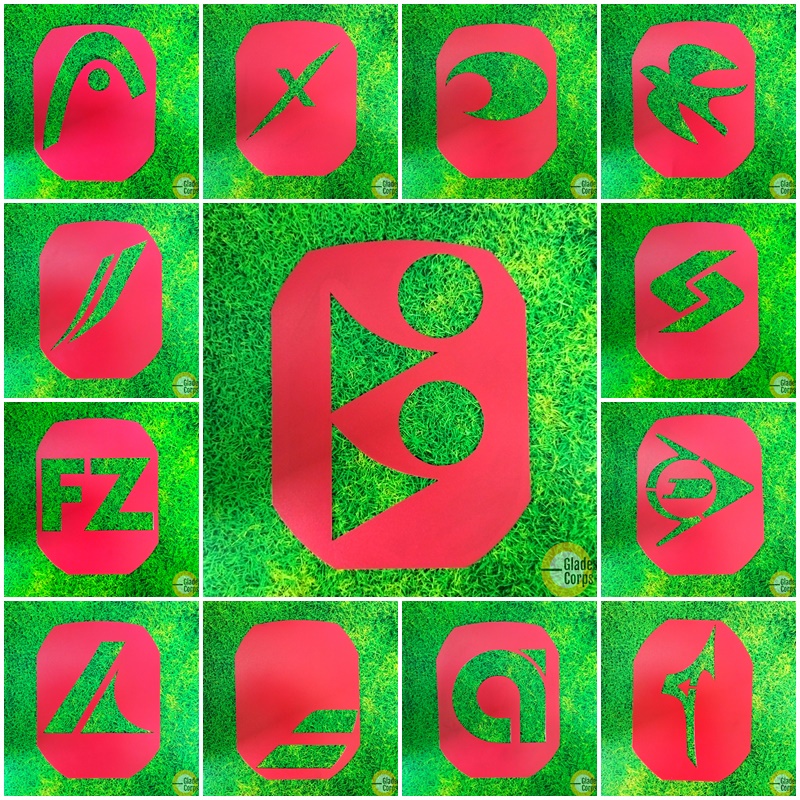

Paket Stencil Card Badminton Cetakan Logo Raket