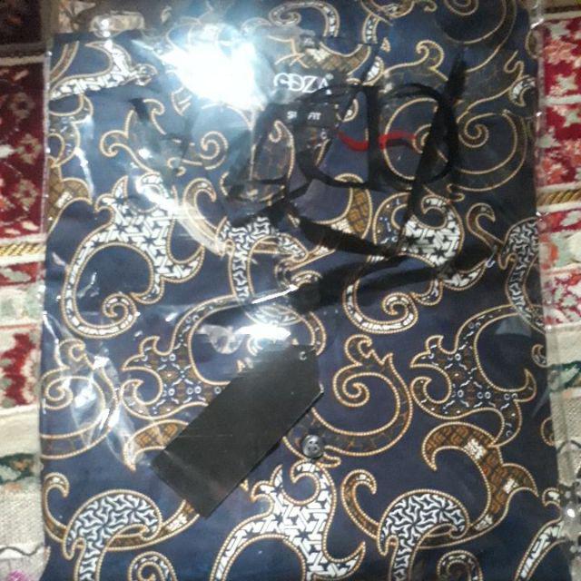 Odza Baju Atasan Kemeja Batik Lengan Panjang Pria Regular Fit Abinawa