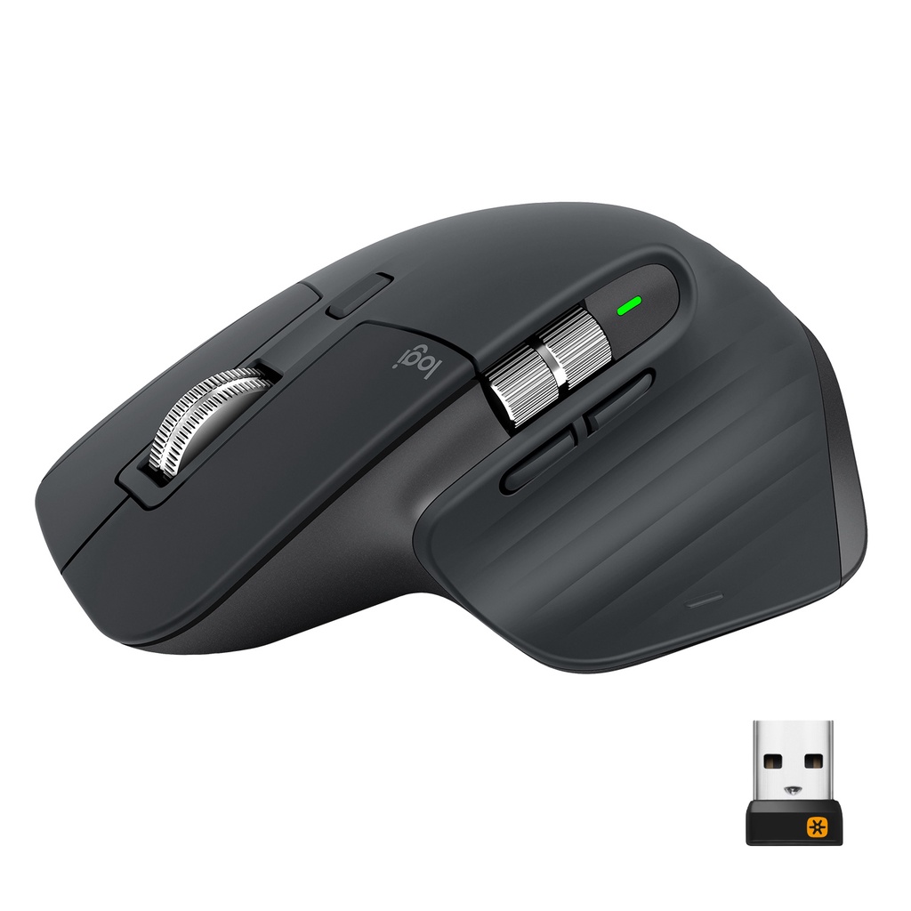 Logitech MX Master 3 Mouse Wireless Bluetooth Advanced with Fast Scroll Wheel for Power User, Windows, Mac, Chrome OS, Android &amp; iOS