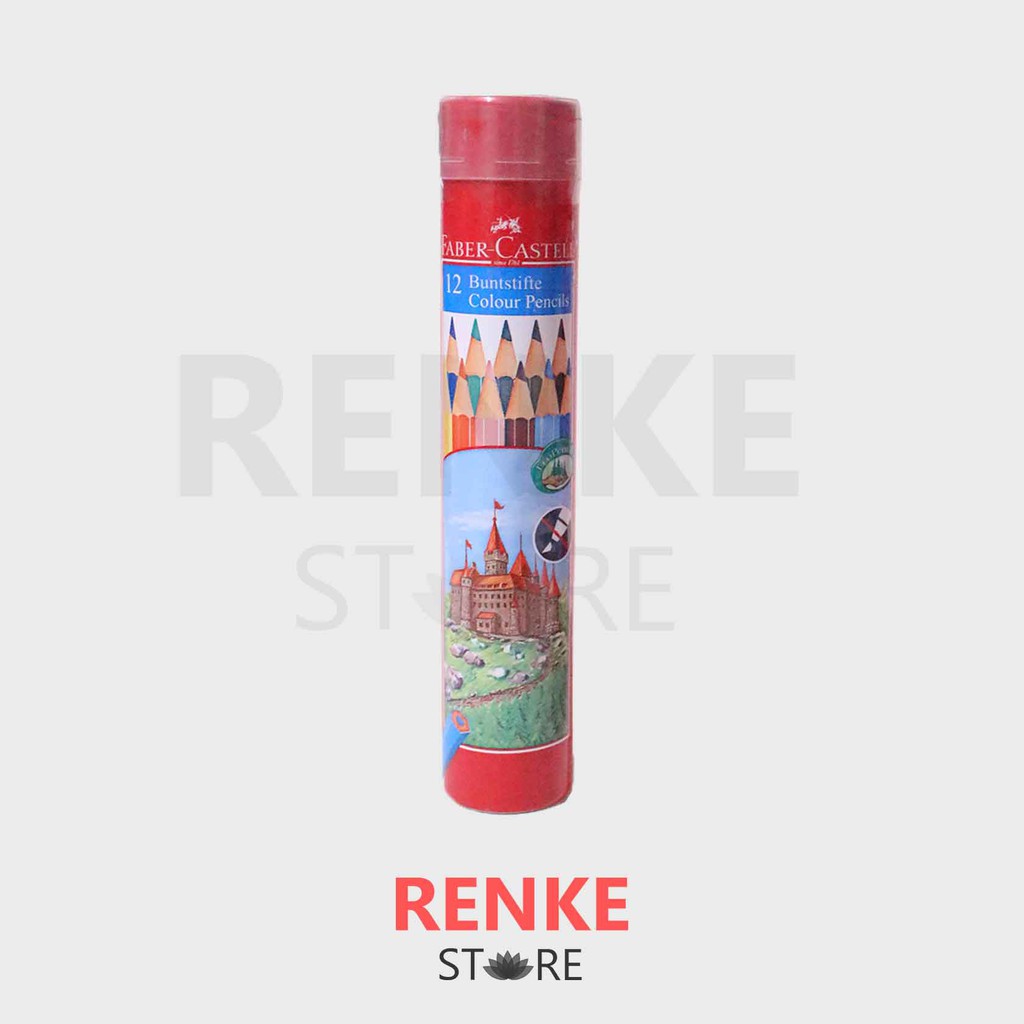 

Pensil Warna Faber Castell Kaleng 12 - Tin Case Bulat Color Pencils