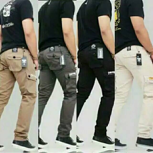 Celana cargo thrasher pria original
