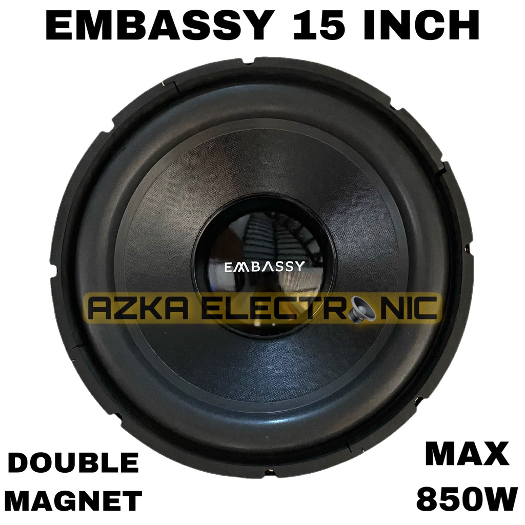 Speaker Subwoofer Embassy 15 Inch ES-1556 Double Magnet 850 Watt