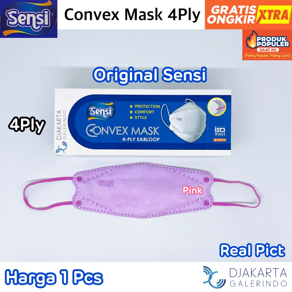 Masker SENSI CONVEX MASK 4ply Earloop Medis