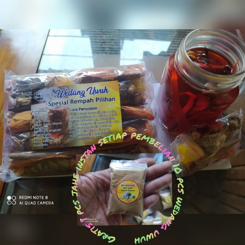 

wedang uwuh komplit + gula batu