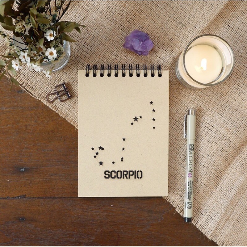 

Otterspace Studio | [PO] Scorpio - Zodiac Signs Constellations Ring Notebook / Astrology / Horoscope / Rasi Bintang Zodiak