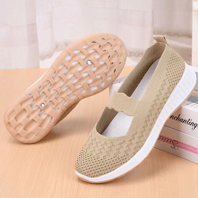 Permata  Sepatu Slip On Wanita Import JN-3527 Sepatu Wanita Premium Quality  Fliknit Shoes