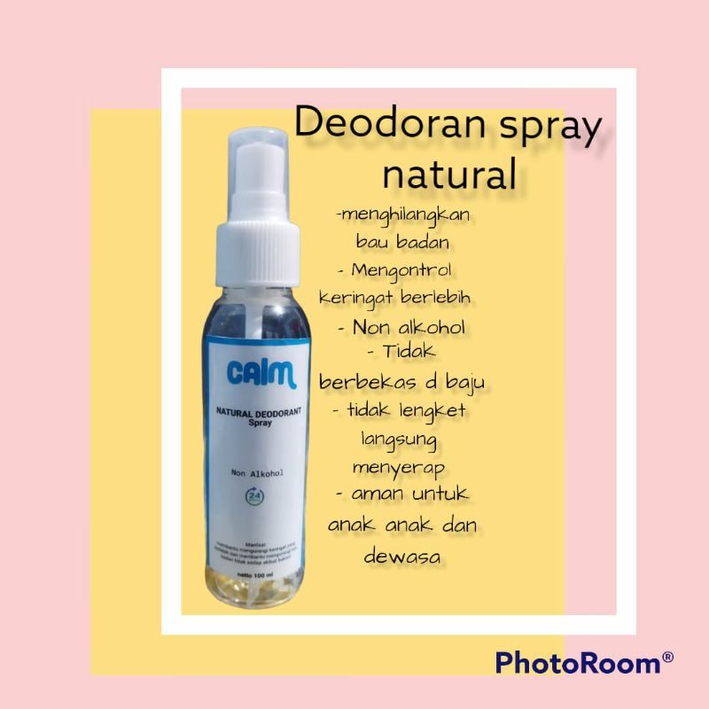 Deodorant spray natural tawas alami