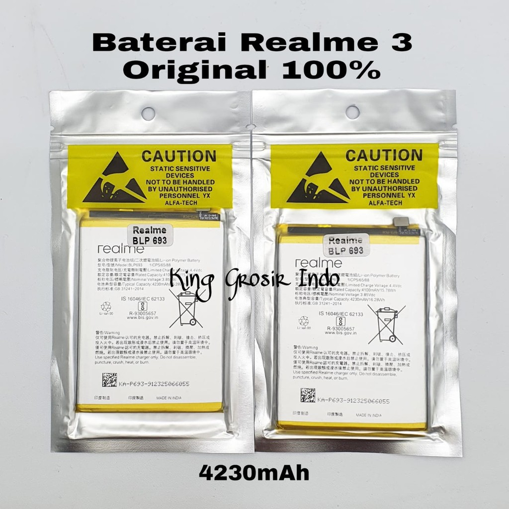 Baterai Oppo BLP693 / BLP 693 / Realme 3 Original 100% Battery