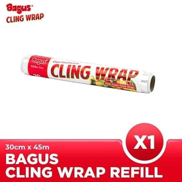 Bagus Cling Wrap Plastik Pembungkus Makanan Refill 30 cm x 45 m