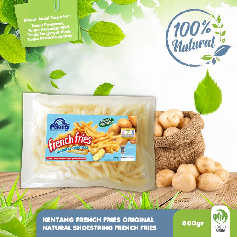 

french fries original pelangi 800gr