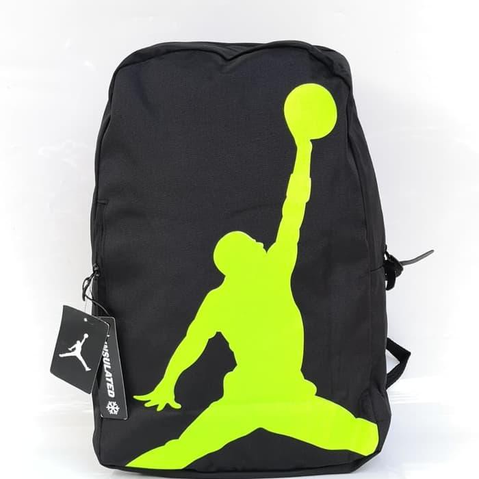 promo TAS RANSEL ANAK SEKOLAH OLAHRAGA BASKET JORDAN JUMPMAN HITAM STABILO Diskon