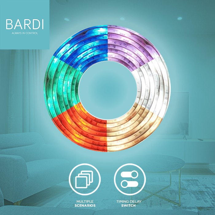 BARDI Lampu LED Strip RGBWW Wifi 2 Meter