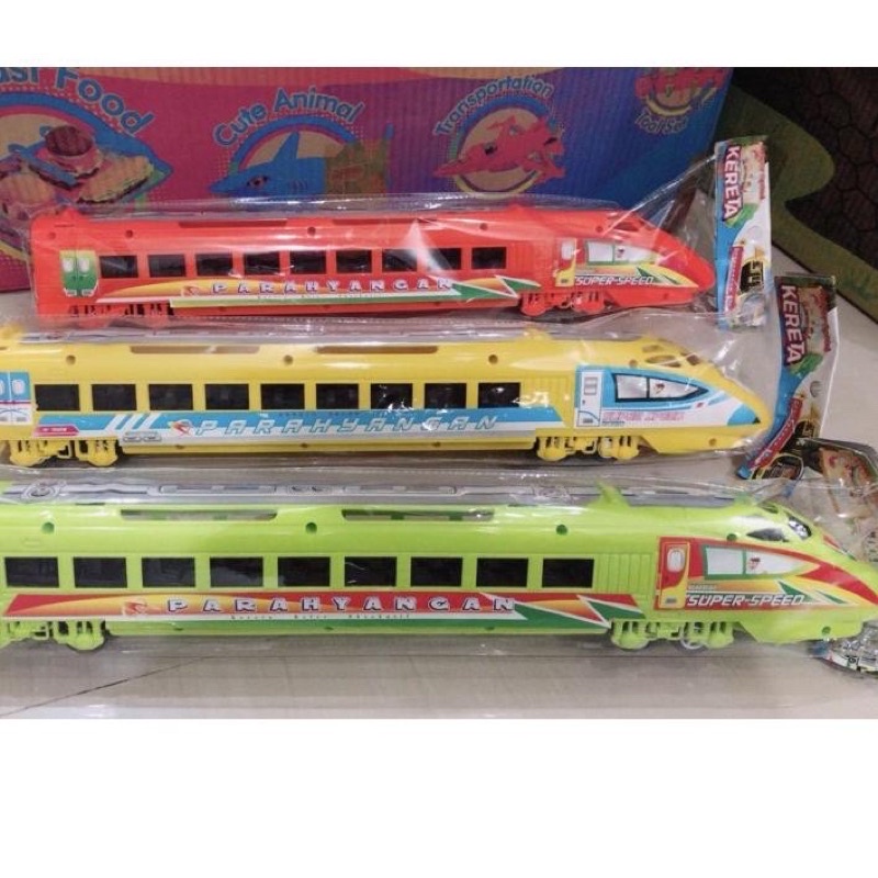 mainan kereta api parahyangan tanpa rel train pullback