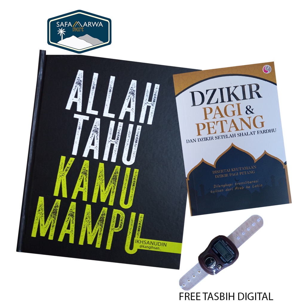 BUKU MOTIVASI ISLAMI  - BUKU ISLAM - ALLAH TAU KAMU MAMPU-ALLAH TAHU + DZIKIR
