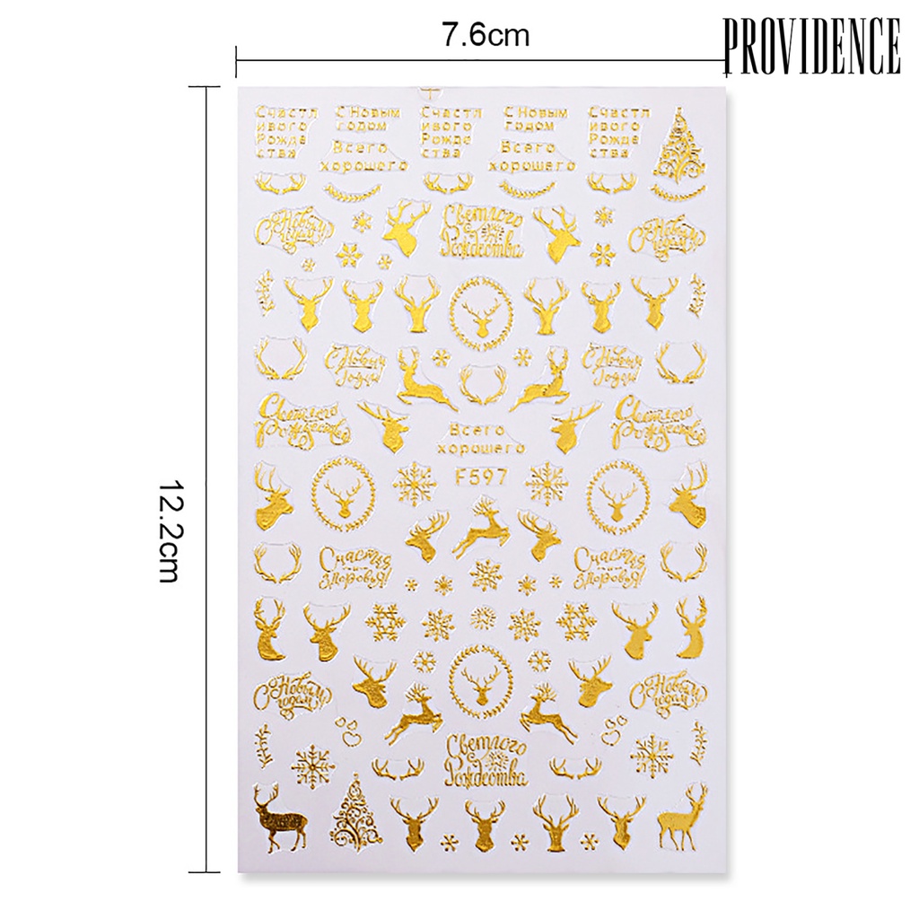 Providence Nail Sticker Stylish Easy to Stick Various Patterns Nail Polish Sticker for Women