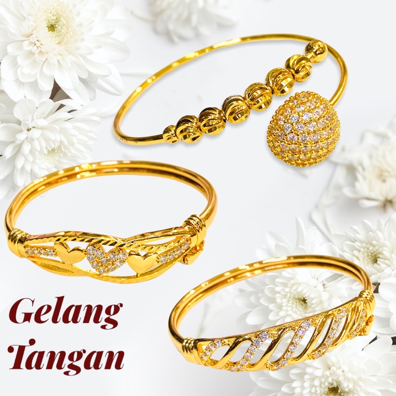 gelang tangan wanita //gelang permata //gelang buka’an //perhiasan //gelang xuping//gelang