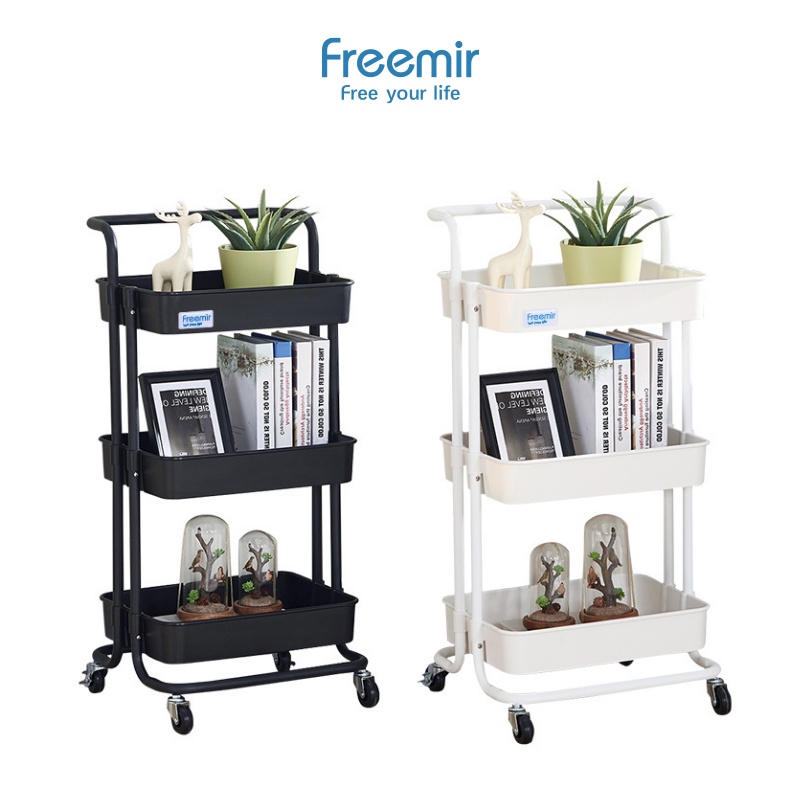 Ready  [COD] freemir Rak Susun Serbaguna Rak Kamar Tidur/Dapur/ Kamar Mandi ASLI