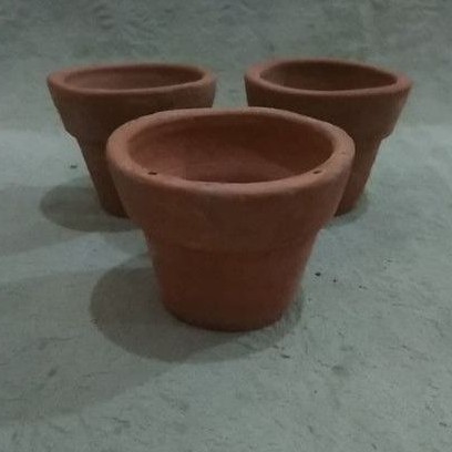 Pot Mini Untuk Tanaman Air Kaktus Tanaman Kecil Dari Tanah Liat Diameter 8cm Versi Baru Shopee Indonesia