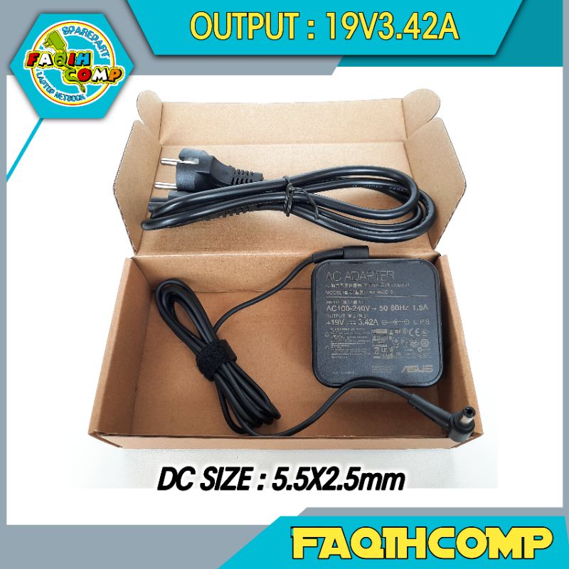 Adaptor Charger Original Asus A46 A46C A46CA A46CB A46CM 19V 3.42A KOTAK