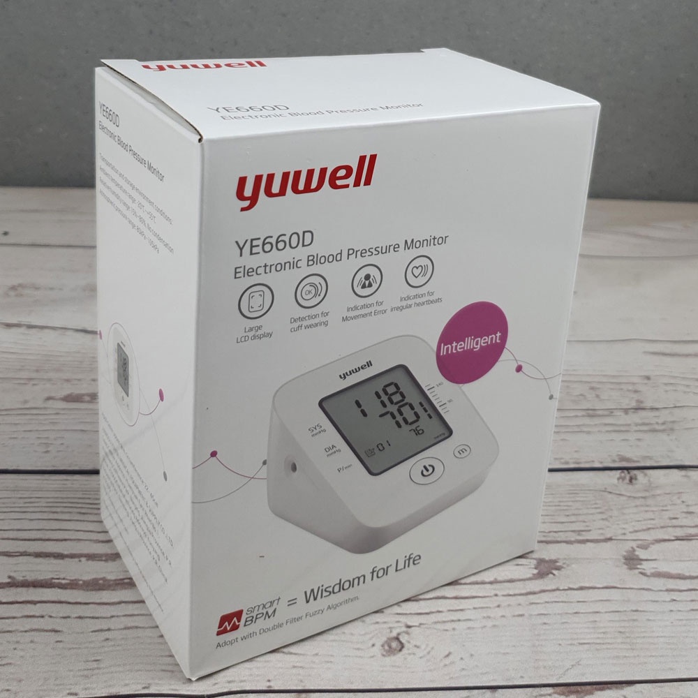 Alat Pengukur Tekanan Darah Tensi Electronic Blood Pressure Monitor - YE660D - White