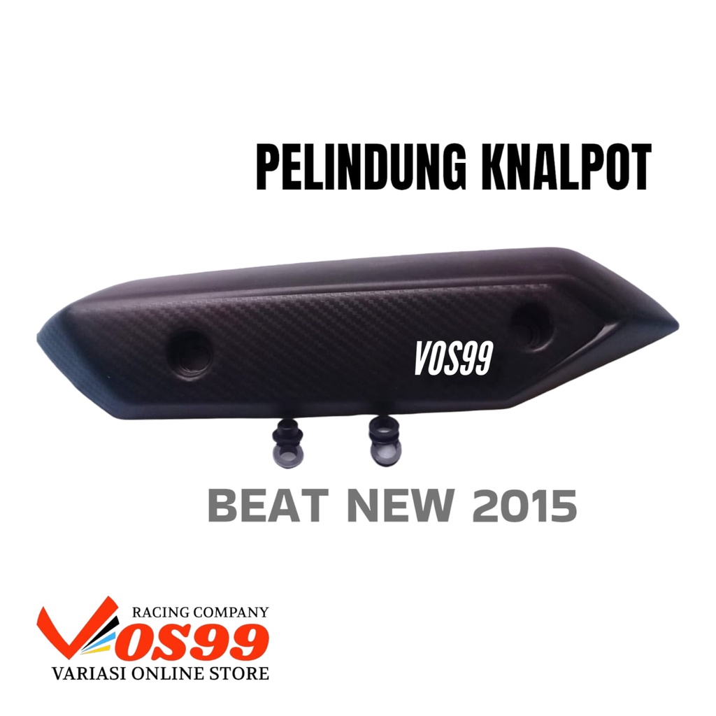 COVER TUTUP KNALPOT TAMENG PELINDUNG KNALPOT STANDAR HONDA BEAT NEW FI 2012 - 2015