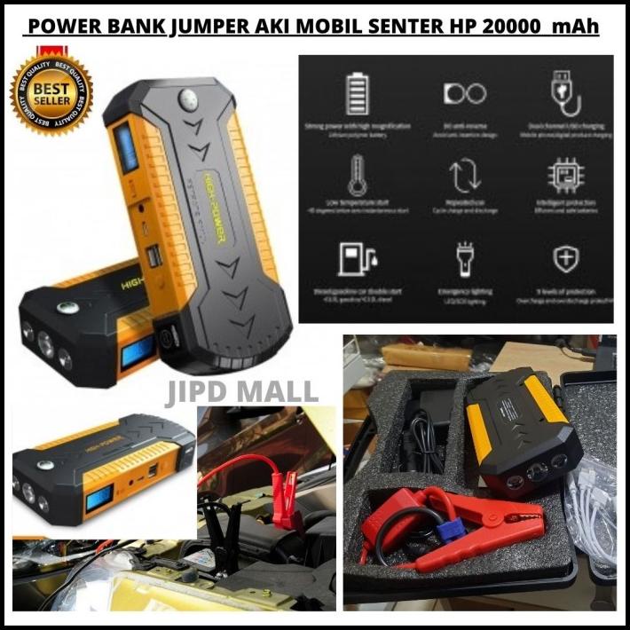 Power Bank Jumper Aki Mobil Senter Usb Charger Hp 20000Mah 111131