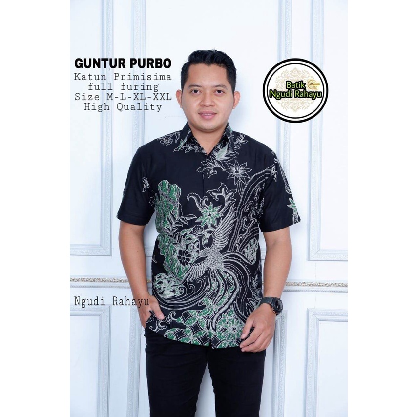 Hem batik pria terbaru SELING LAWASAN / hem batik kasual terbaru / kemeja batik lengan pendek ori