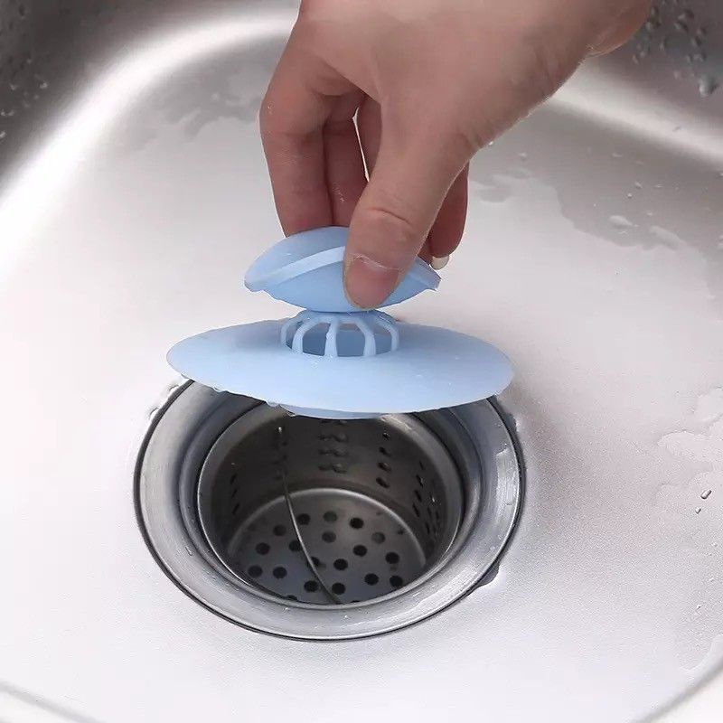 PENUTUP LUBANG WASTAFEL SARINGAN KOTORAN FLEXIBLE DRAIN STOPPER SINK STRAINER PENUTUP SALURAN AIR SILIKON SARINGAN WASTAFEL DAPUR