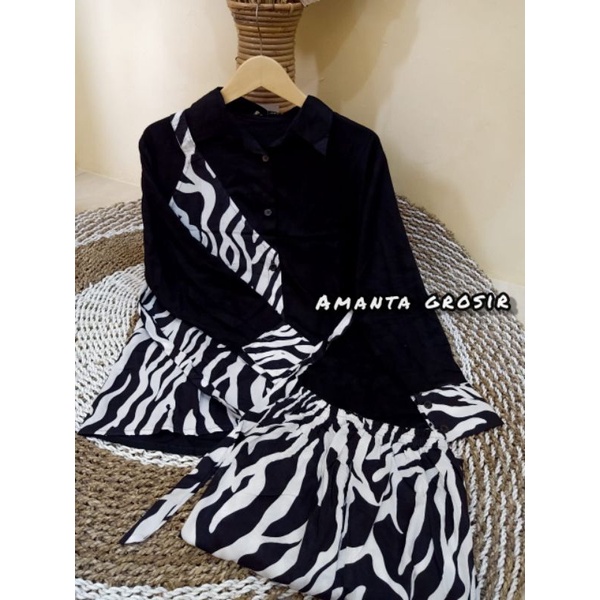 ONE SET PANJAMAS BUSUI || LD 105 -108 || STELAN WANITA || ONE SET RAYON MOTIF KEKINIAN-3