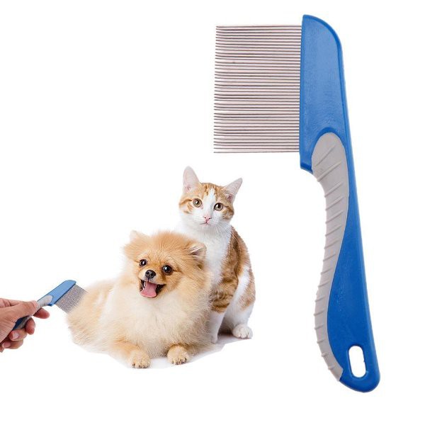 SISIR KUTU TERMINATOR GAGANG WARNA / sisir kutu kucing anjing / cat &amp; dog / acc hewan